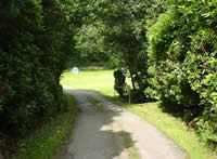 Entrance to Magor Farm Camp Site, Godrevy, Cornwall.