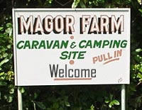 Magor Farm Caravan and Camping Site.  Tehidy, Cornwall.